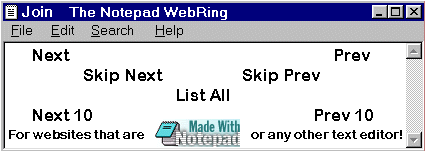 The Notepad Webring